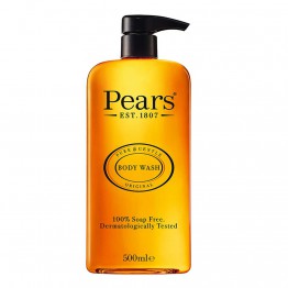 Pears Pure & Gentle Shower Gel, Body Wash with Glycerine and Natural Oils, 100% Soap-Free and Dermatologically Tested, Imported, 500 ml 